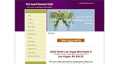 Desktop Screenshot of delangel2banquethall.com